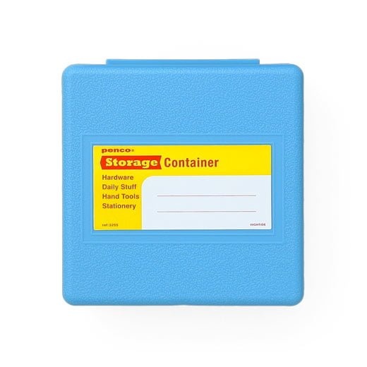 Ask, Fyrkantig, PENCO STORAGE CONTAINER, 11 x 11 x H 4 cm, Ljusblå
