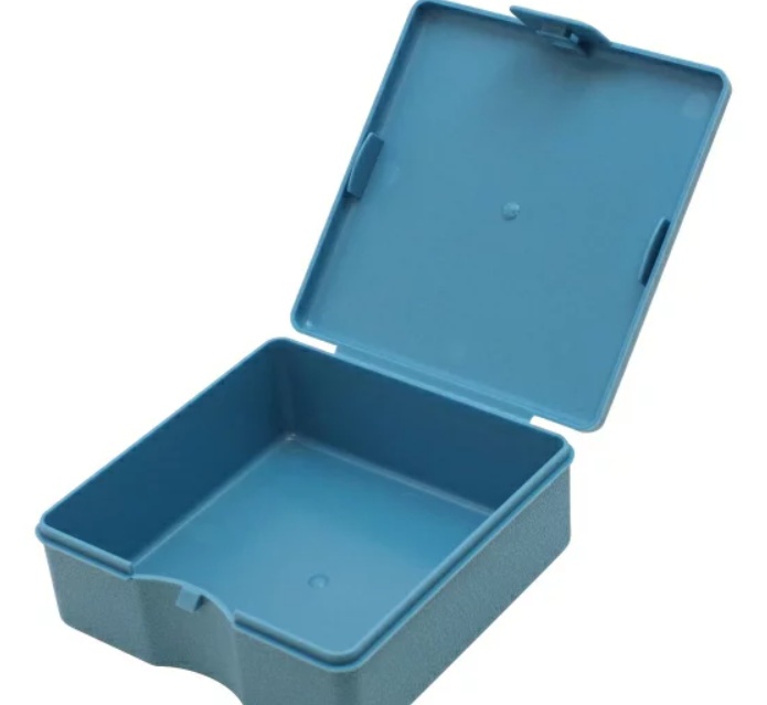 Ask, Fyrkantig, PENCO STORAGE CONTAINER, 11 x 11 x H 4 cm, Ljusblå