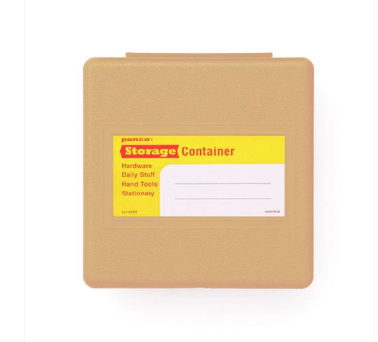 Ask, Fyrkantig, PENCO STORAGE CONTAINER, 11 x 11 x H 4 cm, Beige