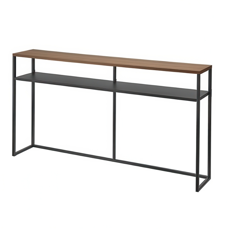 Avlastningshylla, Lång, TOWER CONSOLE TABLE WITH SHELF, 126 x 20,5 x H 65 cm, Yamazaki