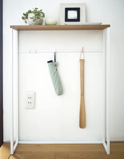 Smalt avlastningsbord, 60 cm, Yamazaki, Vit