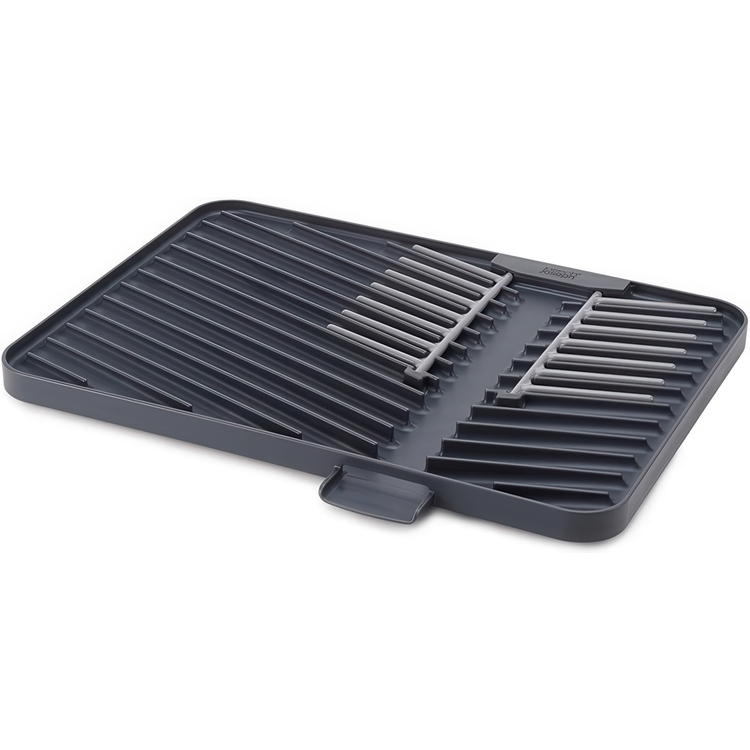 Avriningsbricka med tallrikställ, FLIP-UP, Joseph Joseph, 40 x 32 cm, Mörkgrå