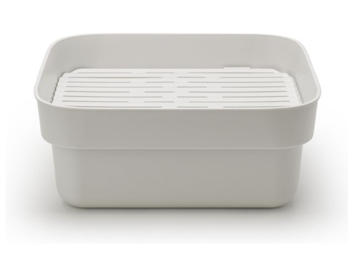 Balja med Diskunderlägg, BRABANTIA WASHING UP BOWL, 34,4 x 37,4 x H 16 cm, Ljusgrå