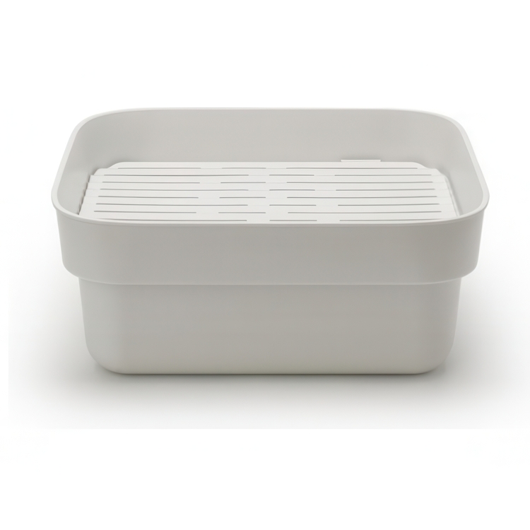 Balja med Diskunderlägg, BRABANTIA WASHING UP BOWL, 34,4 x 37,4 x H 16 cm, Ljusgrå
