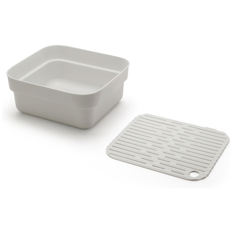 Balja med Diskunderlägg, BRABANTIA WASHING UP BOWL, 34,4 x 37,4 x H 16 cm, Ljusgrå