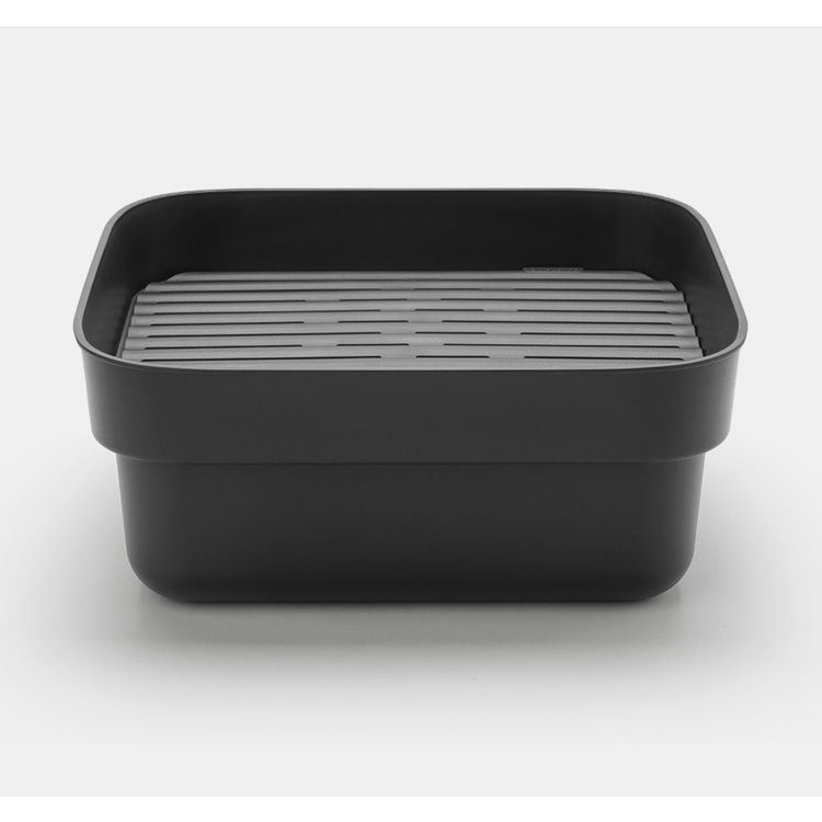 Balja med Diskunderlägg, BRABANTIA WASHING UP BOWL, 34,4 x 37,4 x H 16 cm, Mörkgrå