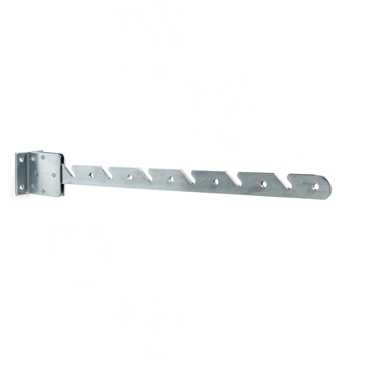Balkonghängare / Vädringskrok i metall, 42 cm, HABO, Silver