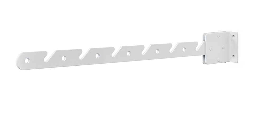 Balkonghängare / Vädringskrok i metall, HABO, 42 cm, Vit