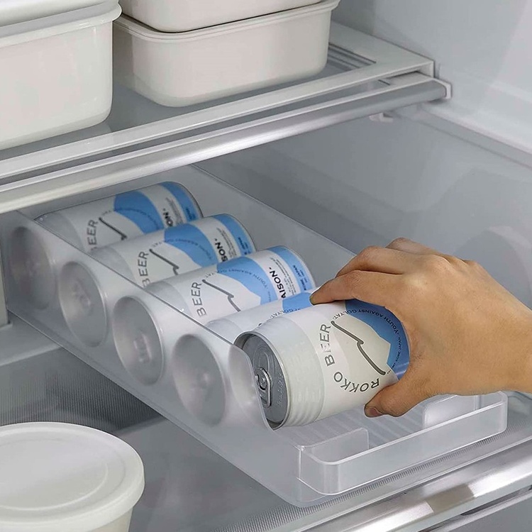 Behållare för ölburkar och konserver, TOWER MODERN CAN STOCKER , Yamazaki, Frostigt Transparent