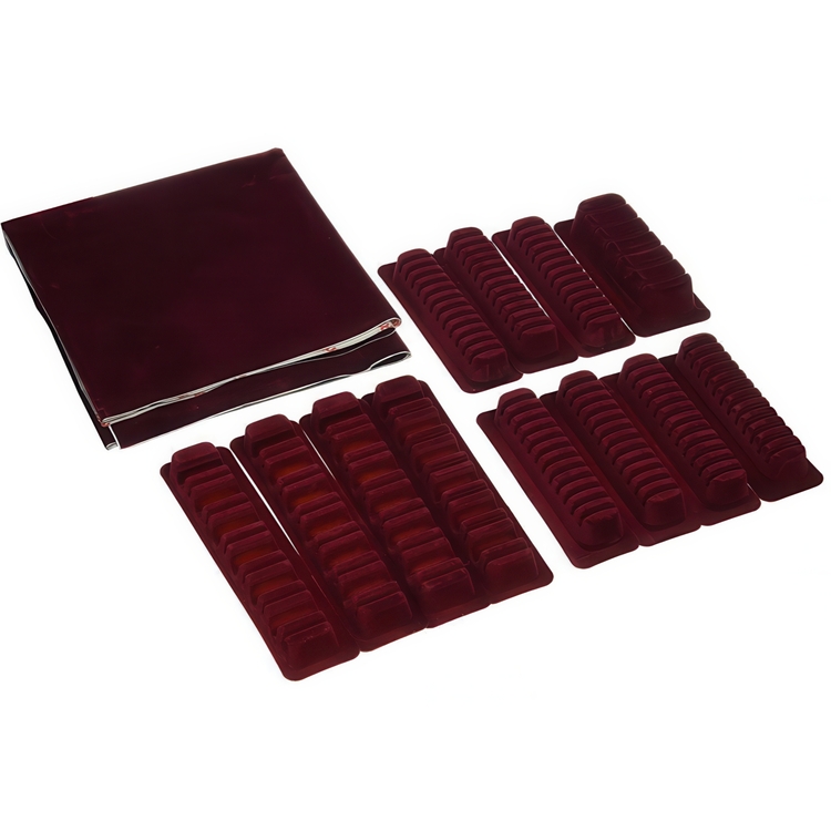 Bestickförvaring, för 114 bestick, CUTLERY ORGANIZER, Vinröd