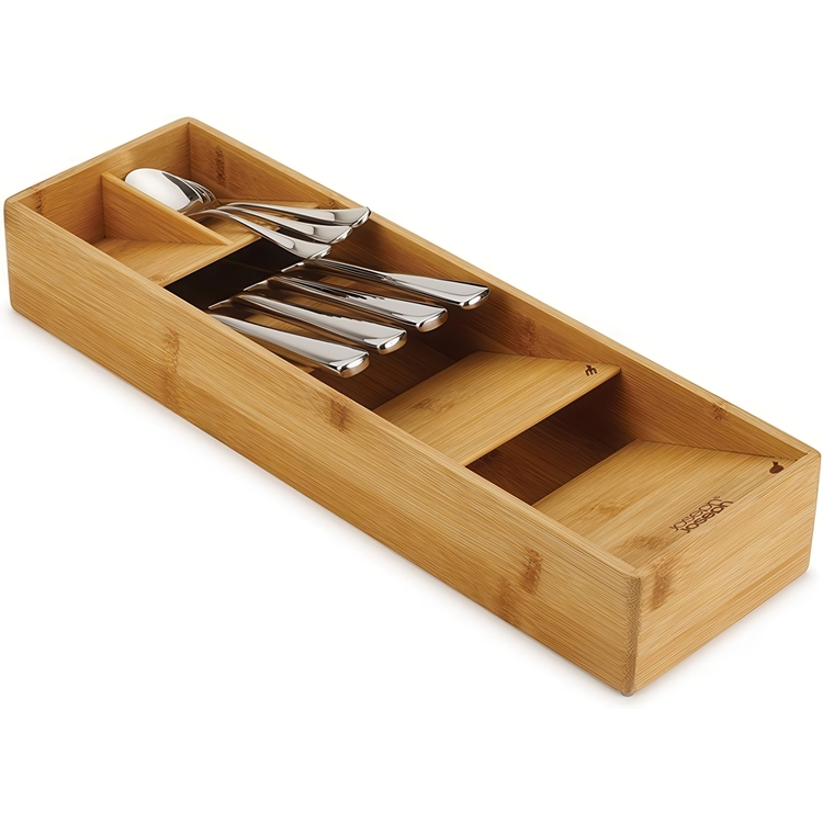Besticklåda i Bambu, 5 fack, DRAWERSTORE BAMBOO Joseph Joseph, 39,8 x 12,2 x H 6 cm, Natur