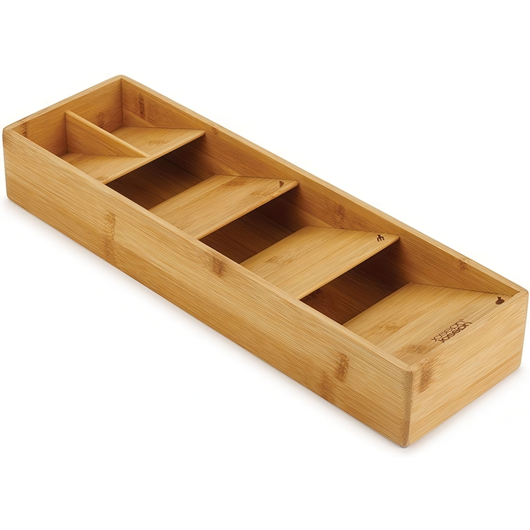 Besticklåda i Bambu, 5 fack, DRAWERSTORE BAMBOO Joseph Joseph, 39,8 x 12,2 x H 6 cm, Natur
