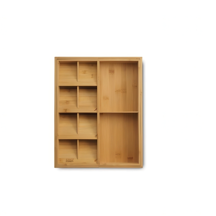 Besticklåda i Bambu, Expanderbar, DRAWERSTORE, Joseph Joseph, 40 x 32~56 x H 6,8 cm, Natur