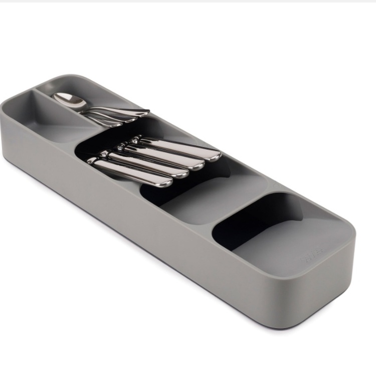 Besticklåda, Smal, 5 fack, DRAWERSTORE COMPACT, Joseph Joseph, 39,8 x 11,4 x H5,8 cm, Grå