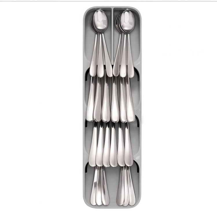 Besticklåda, Smal, 5 fack, DRAWERSTORE COMPACT, Joseph Joseph, 39,8 x 11,4 x H5,8 cm, Grå