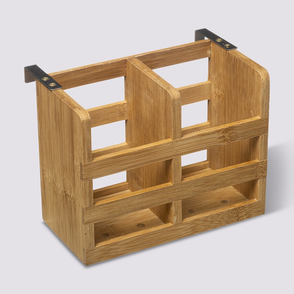 Bestickställ i Bambu, BAMBOO CUTLERY HOLDER, 16 x 10 x H 12,5 cm, Natur