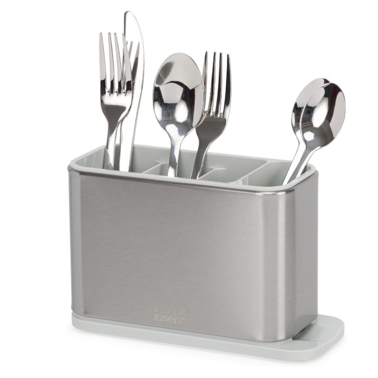 Bestickställ, SURFACE CUTLERY DRAINER, Joseph Joseph, Rostfritt / Ljusgrå