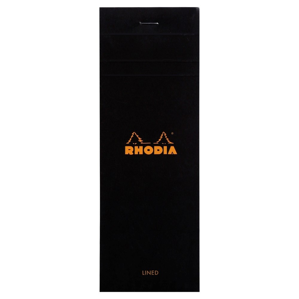 Block, Linjerat, RHODIA TO DO PAD, 7,4 x H 21 cm, Svart