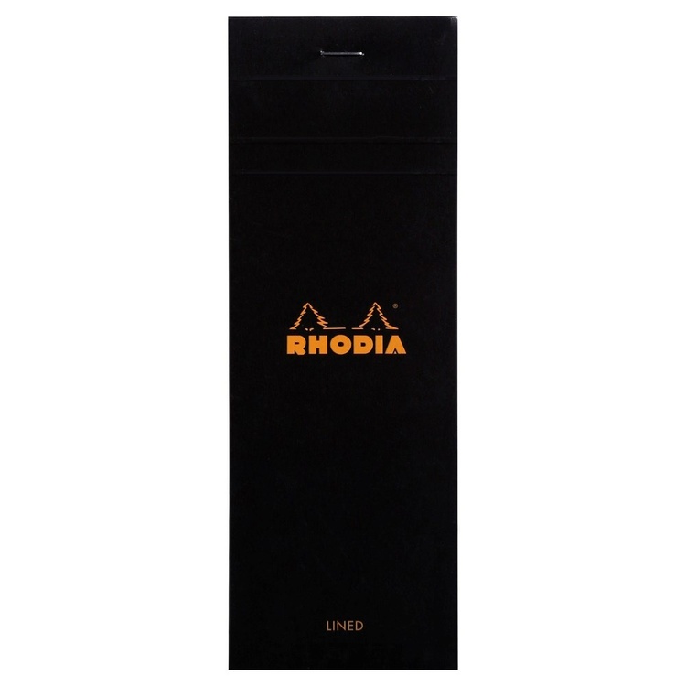 Block, Linjerat, RHODIA TO DO PAD, 7,4 x H 21 cm, Svart