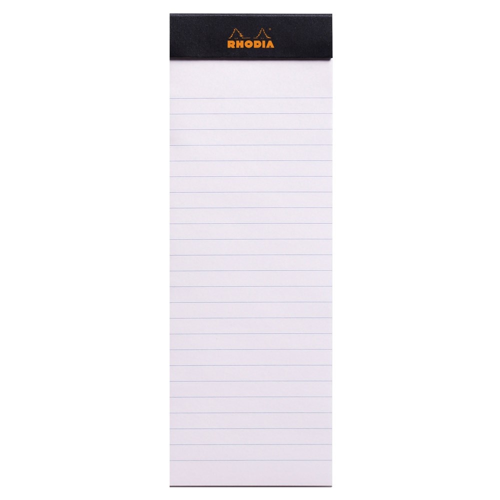 Block, Linjerat, RHODIA TO DO PAD, 7,4 x H 21 cm, Svart