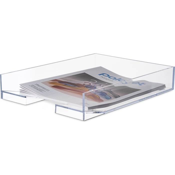 Brevkorg,  Stapelbar, PALASET,  34 x 25,5 x H 5,8 cm, Klar