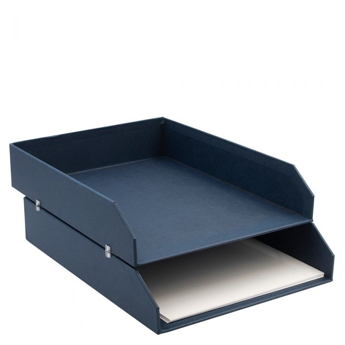 Brevkorg, BIGSO HÅKAN CANVAS, 2 fack, Mörkblå