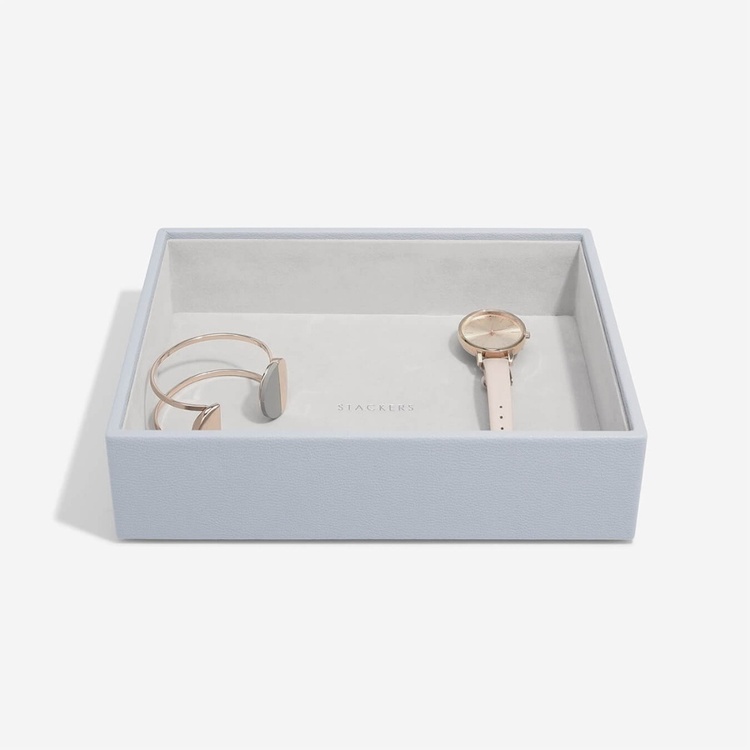 Bricka för klockor mm, Öppen, Djup, CLASSIC STACKERS, 25 x 18 x H 6 cm, Lavender