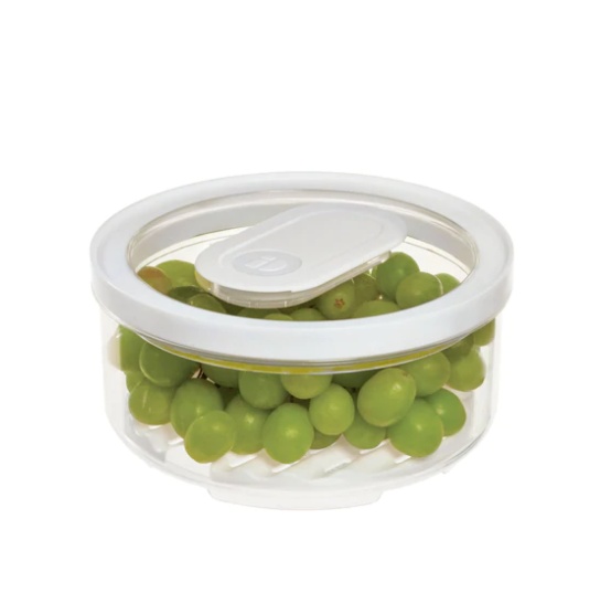 Burk för grönsaker, FRESH SMALL PRODUCE BOWL, Ø 18,5 x H 9,5 cm, Klar / Vit