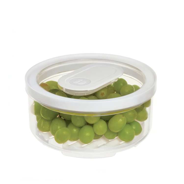 Burk för grönsaker, FRESH SMALL PRODUCE BOWL, Ø 18,5 x H 9,5 cm, Klar / Vit