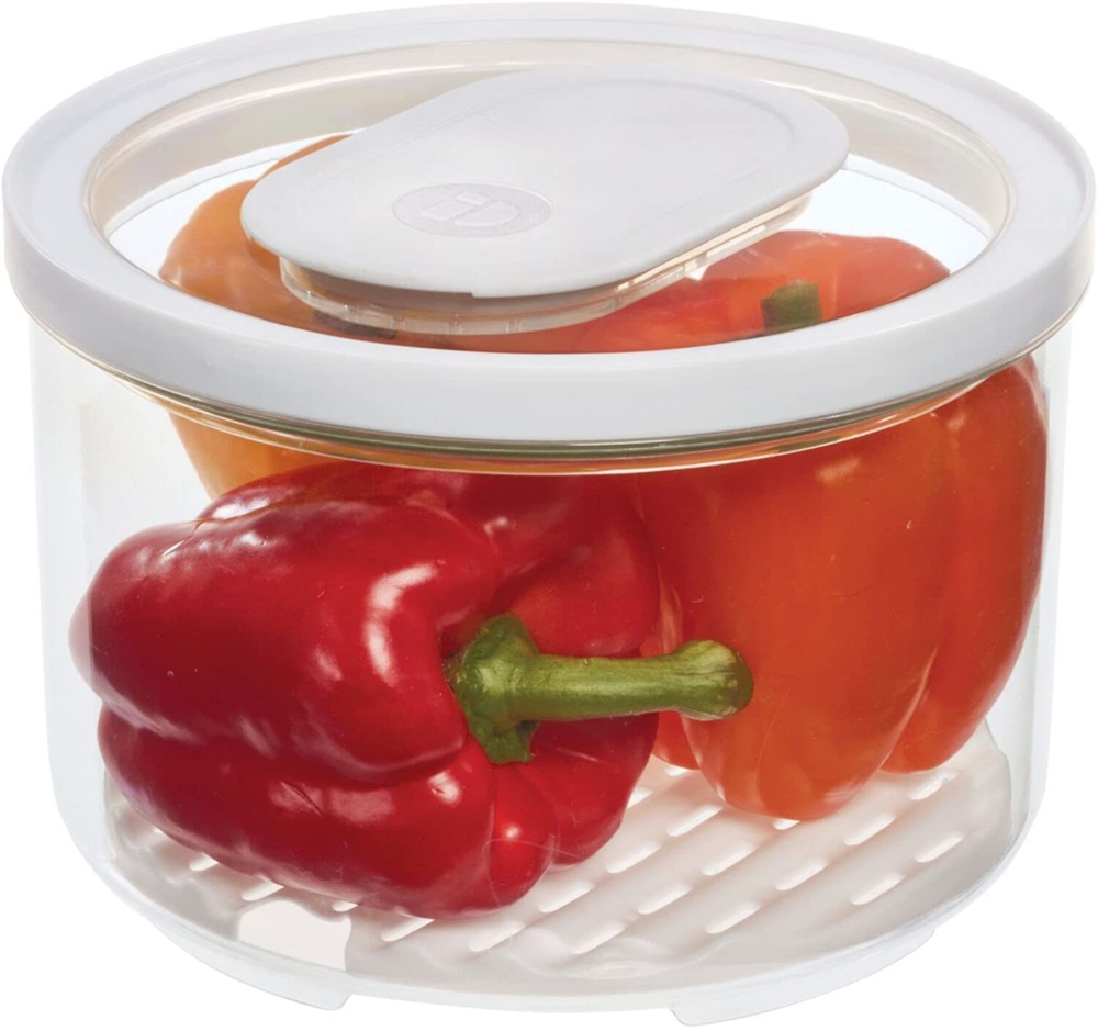 Burk för grönsaker, ID FRESH LARGE PRODUCE BOWL, Ø 21 x H 14,5 cm, Klar / Vit