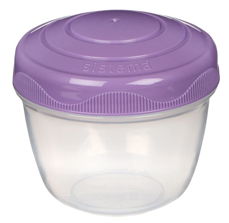 Burk för mellanmål, 150 cl, YOGHURT TO GO, Ø 7,4 cm x H 7 cm, Lila