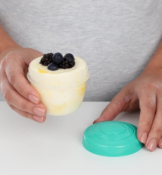 Rund miniburk i plast 0,15L, Sistema