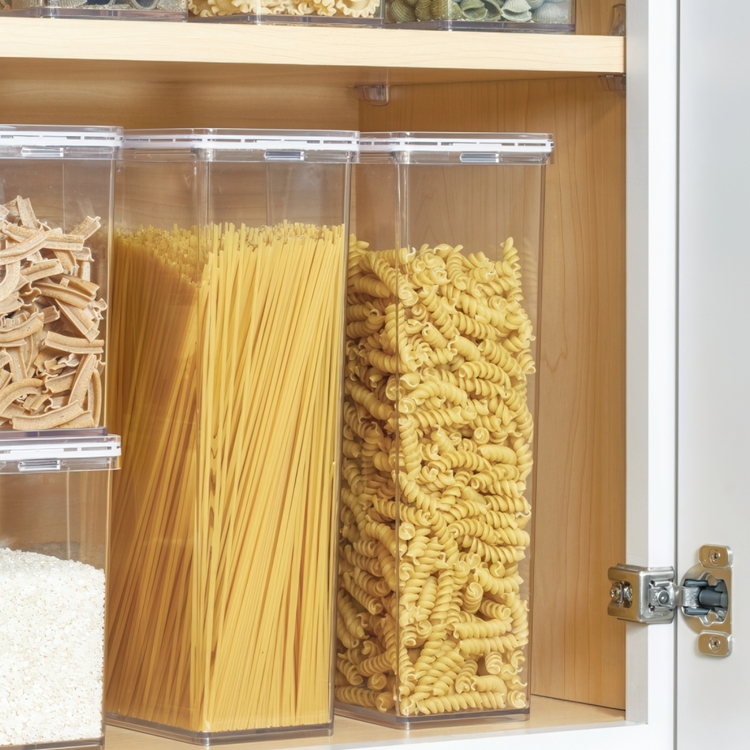 Burk för spagetti, 3,3 L, THE HOME EDIT PASTA CANISTER, 10,2 x 15,2 x H31 cm, Transparent