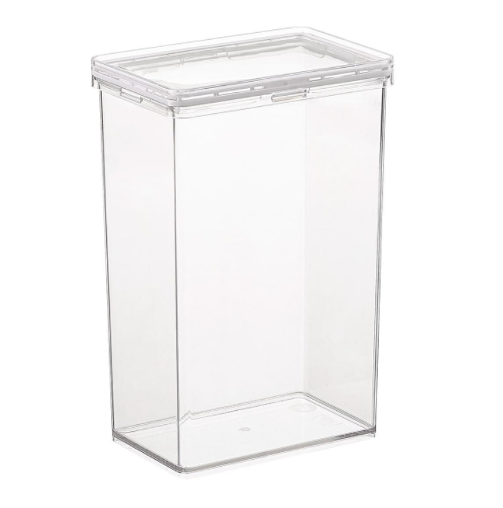 Burk för torrvaror, 2,3 L, THE HOME EDIT LARGE CANISTER, 10,2 x 15,2 x H 23,2 cm , Transparent