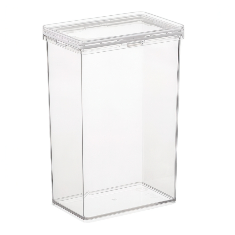 Burk för torrvaror, 2,3 L, THE HOME EDIT LARGE CANISTER, 10,2 x 15,2 x H 23,2 cm , Transparent