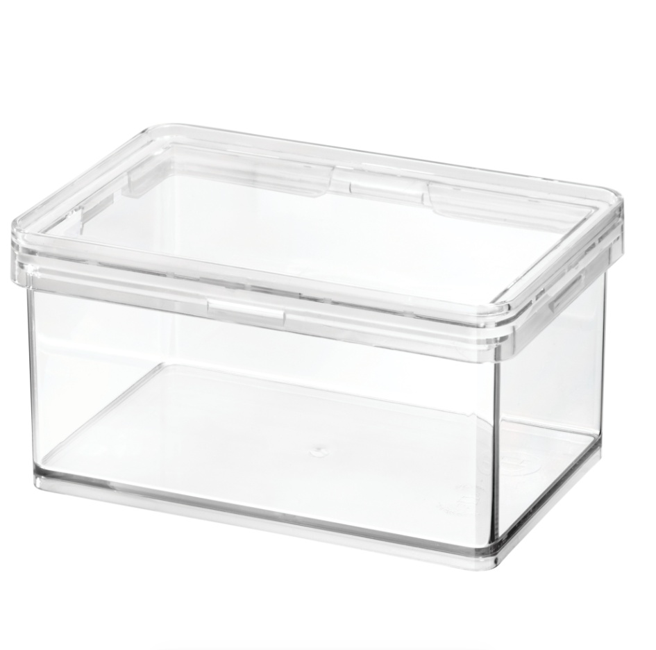 Burk för torrvaror, 470 ml, THE HOME EDIT SMALL CANISTER, 10,2 x 15,2 x H 8,3 cm , Transparent