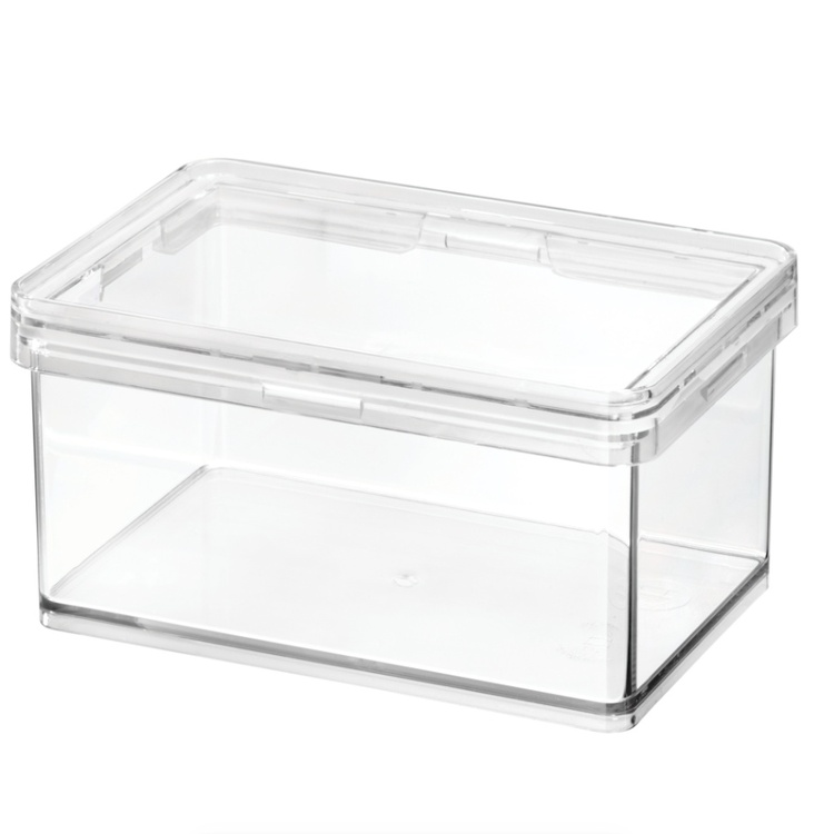 Burk för torrvaror, 470 ml, THE HOME EDIT SMALL CANISTER, 10,2 x 15,2 x H 8,3 cm , Transparent