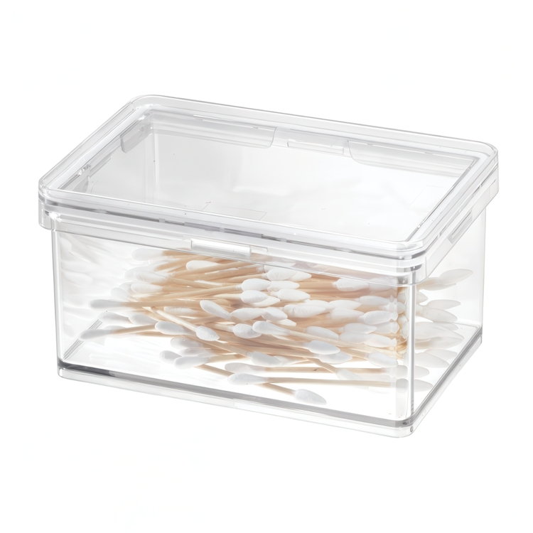 Burk för torrvaror, 470 ml, THE HOME EDIT SMALL CANISTER, 10,2 x 15,2 x H 8,3 cm , Transparent