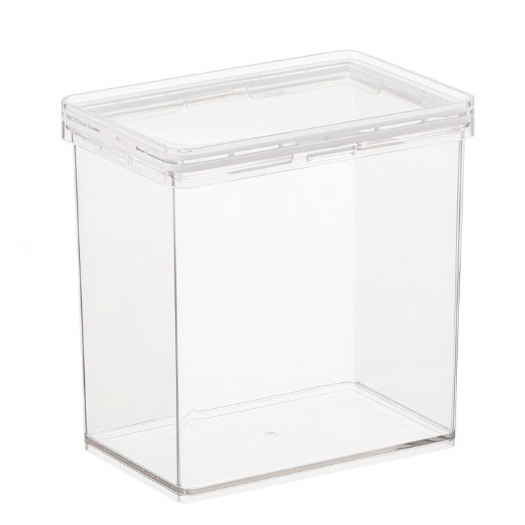 Burk för torrvaror, 1,4 L, THE HOME EDIT MEDIUM CANISTER, 10,2 x 15,2 x H 15,6 cm , Transparent
