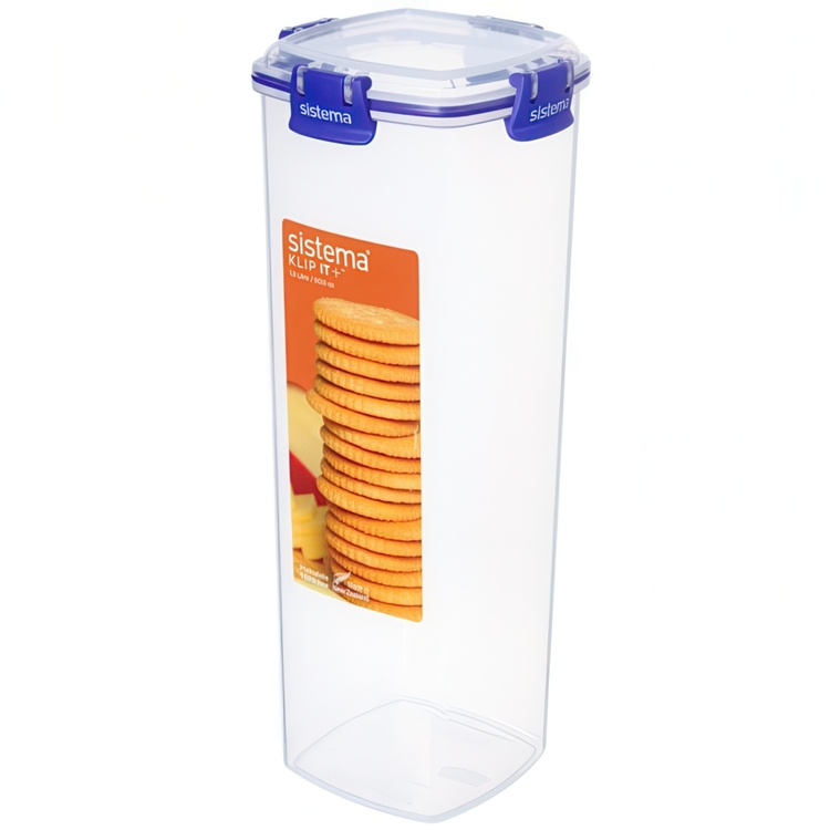 Burk hög, för Kex / Spagetti, 1,8 L, KLIP IT PLUS CRACKER, 11 x 11 x H