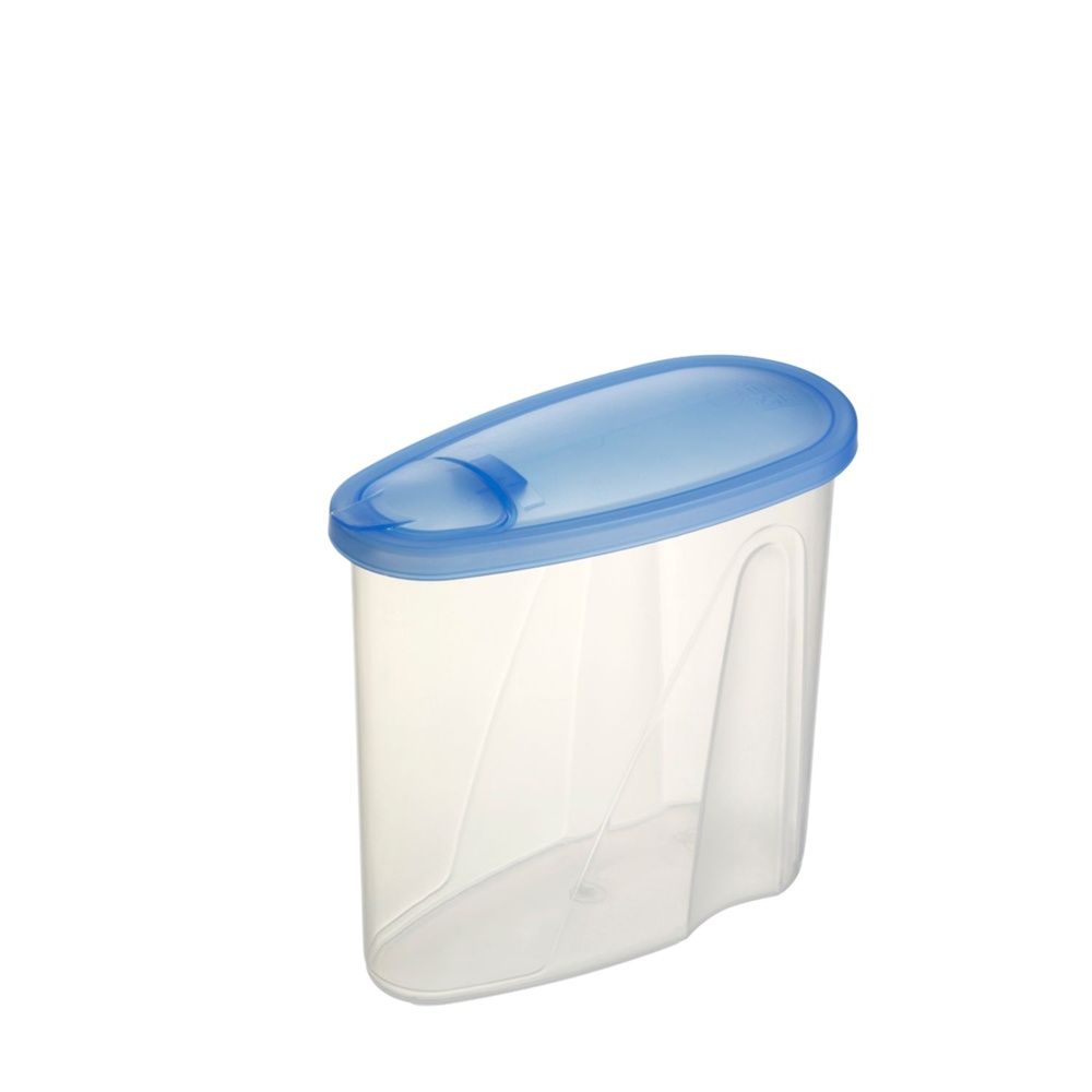Burk med flip-lock, 1,8 L, CLUB CUISINE MEDIUM, Transparent / Blå