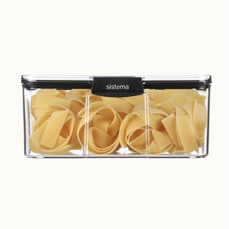 Burk, 2,63 Liter, TRITAN ULTRA LARGE RECTANGLE, Klar / Svart