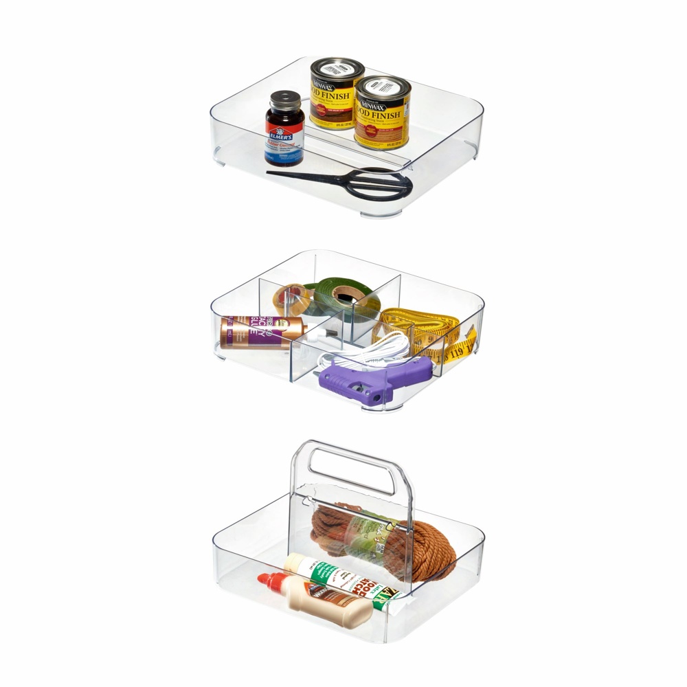 Bärbar förvaring, STACKING TOOL BOX, 28,6 x 25,4 x H 18,1 cm, Transparent