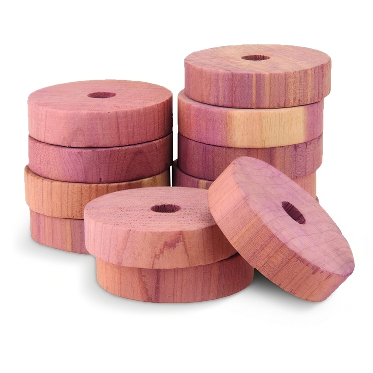 Cederträ-ringar, 12 st, LEGNO DI CEDRO, Ã˜ 4 cm, Natur