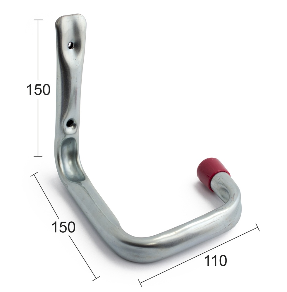 Cykelkrok / Redskapskrok, 15 cm, HABO BIKE HOOK, Stål