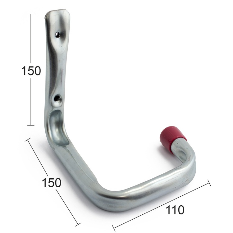 Cykelkrok / Redskapskrok, 15 cm, HABO BIKE HOOK, Stål