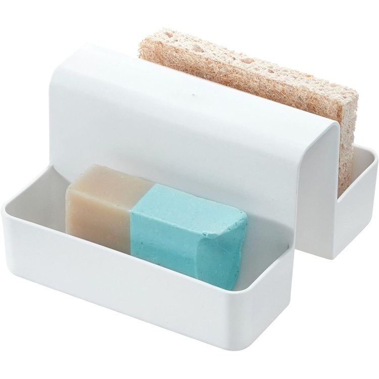 Disbänksförvaring av återvunnen plast, ID RPET SINK SADDLE, 14,6 x 14 x H 9 cm, Vit