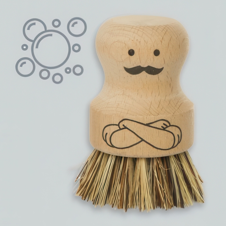 Diskborste i trä, MR SCRUBBER, Natur