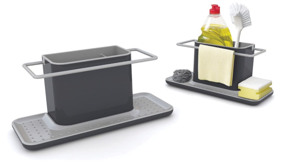 Diskbänksförvaring, SINK-CADDY LARGE, 30,5 x 13 x H 13 cm , Joseph Joseph, Mörkgrå