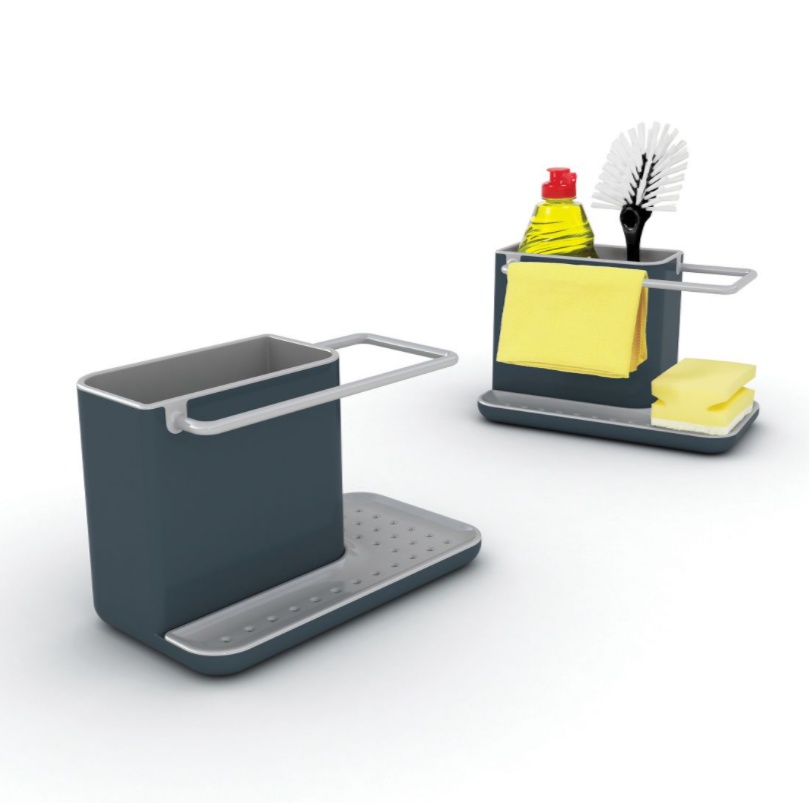Diskbänksförvaring, SINK-CADDY, 21 x 11,5 x H 13 cm Joseph Joseph, Mör
